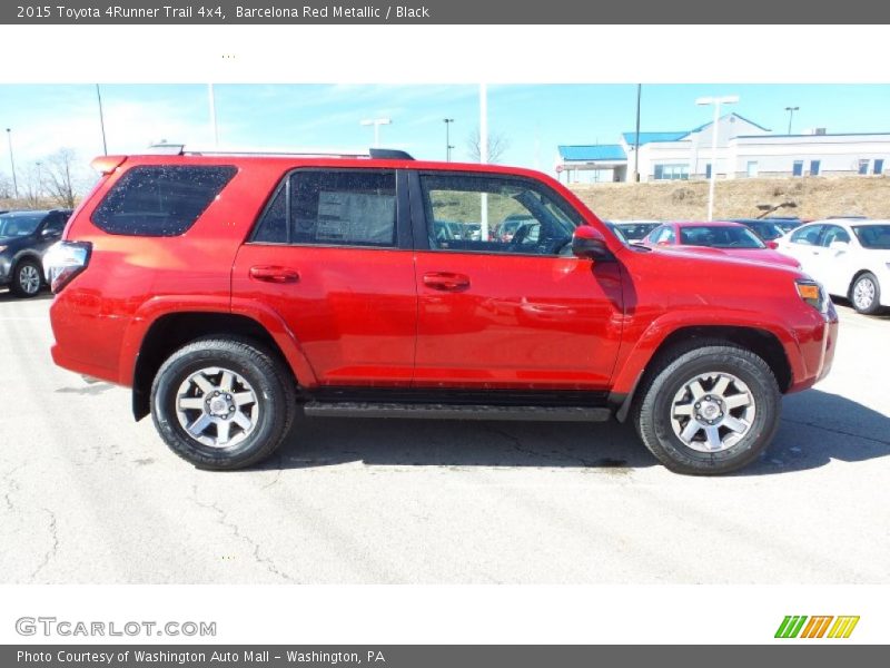 Barcelona Red Metallic / Black 2015 Toyota 4Runner Trail 4x4