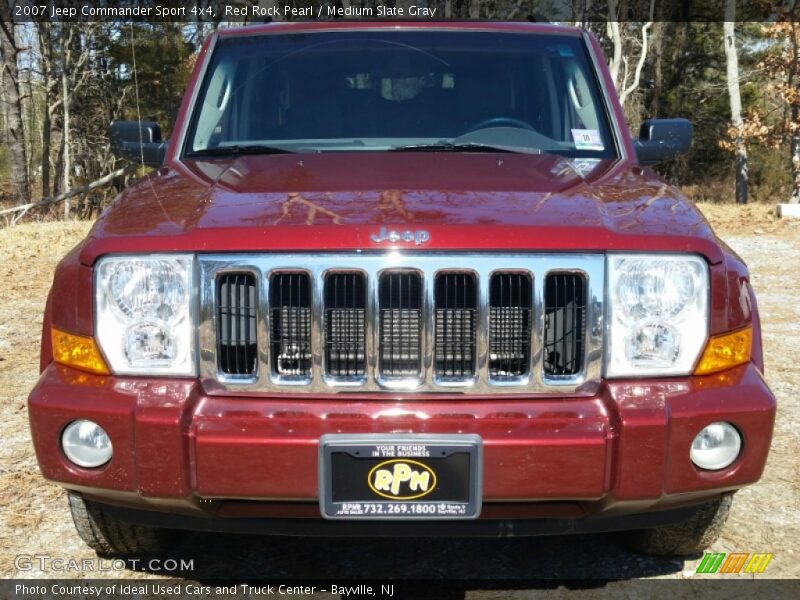 Red Rock Pearl / Medium Slate Gray 2007 Jeep Commander Sport 4x4