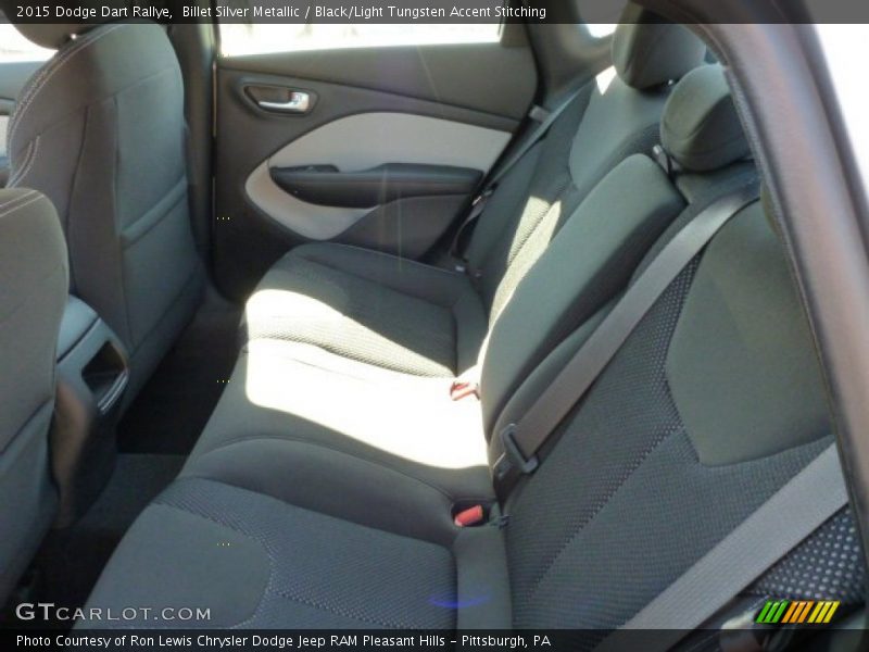 Billet Silver Metallic / Black/Light Tungsten Accent Stitching 2015 Dodge Dart Rallye