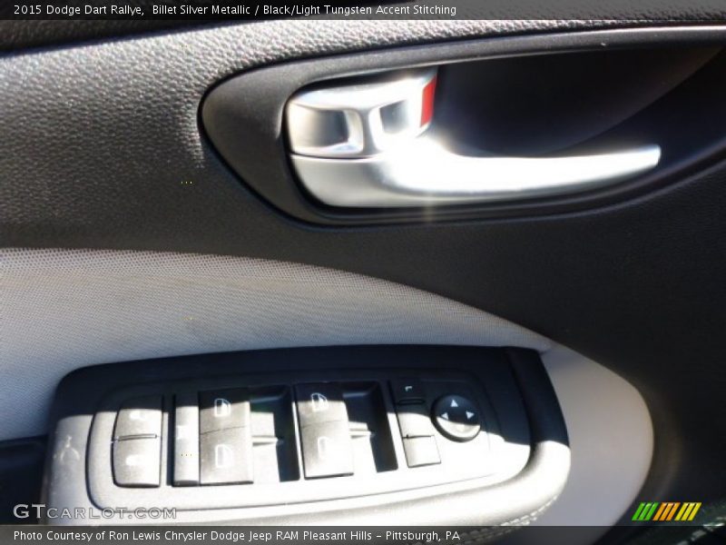 Billet Silver Metallic / Black/Light Tungsten Accent Stitching 2015 Dodge Dart Rallye