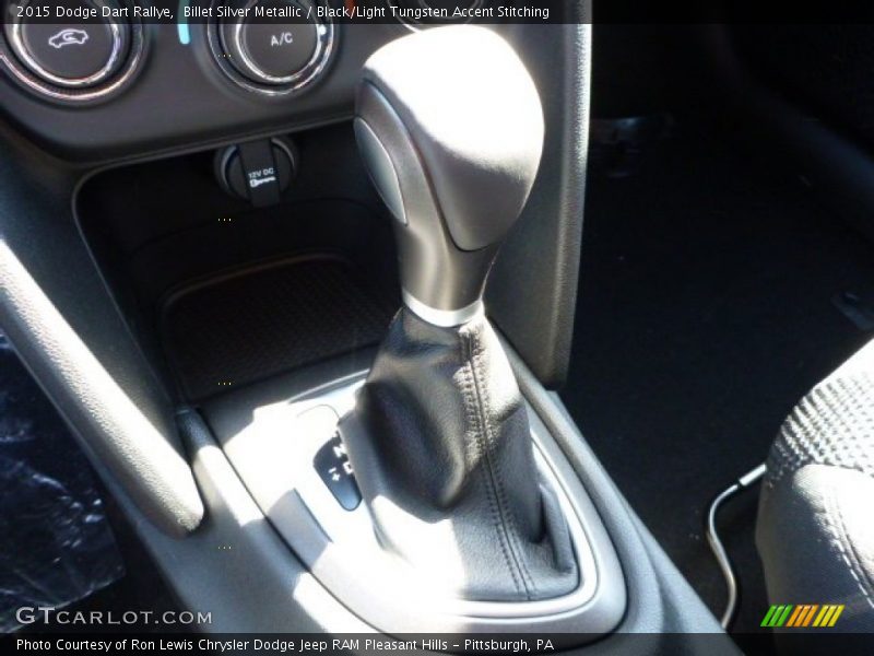 Billet Silver Metallic / Black/Light Tungsten Accent Stitching 2015 Dodge Dart Rallye