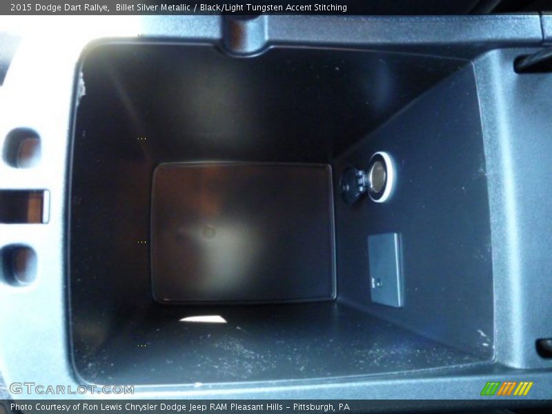 Billet Silver Metallic / Black/Light Tungsten Accent Stitching 2015 Dodge Dart Rallye