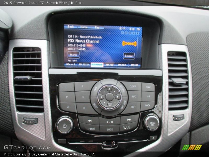 Summit White / Jet Black 2015 Chevrolet Cruze LTZ