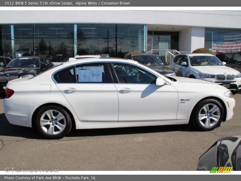 Alpine White / Cinnamon Brown 2012 BMW 5 Series 528i xDrive Sedan