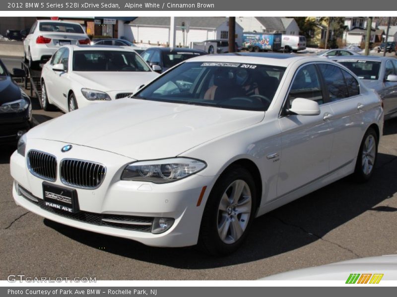 Alpine White / Cinnamon Brown 2012 BMW 5 Series 528i xDrive Sedan