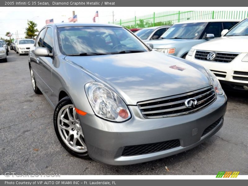 Diamond Graphite Metallic / Wheat 2005 Infiniti G 35 Sedan