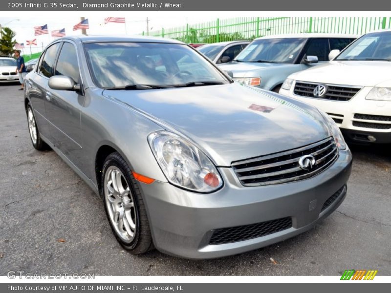Diamond Graphite Metallic / Wheat 2005 Infiniti G 35 Sedan
