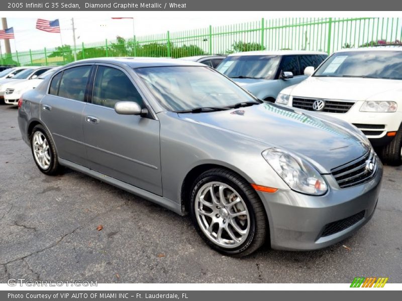 Diamond Graphite Metallic / Wheat 2005 Infiniti G 35 Sedan