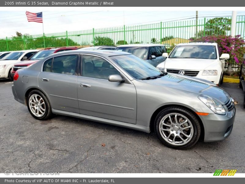 Diamond Graphite Metallic / Wheat 2005 Infiniti G 35 Sedan