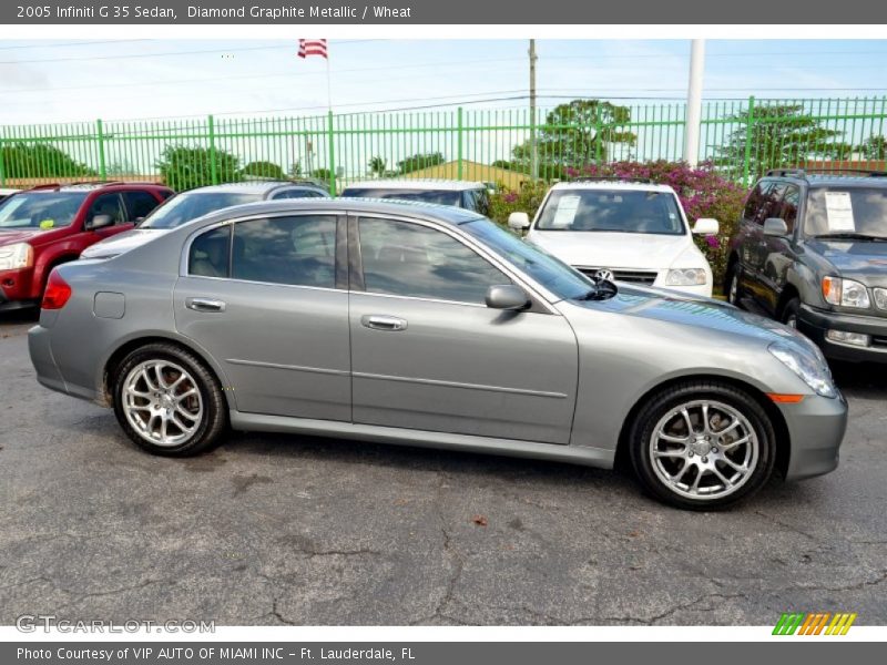 Diamond Graphite Metallic / Wheat 2005 Infiniti G 35 Sedan