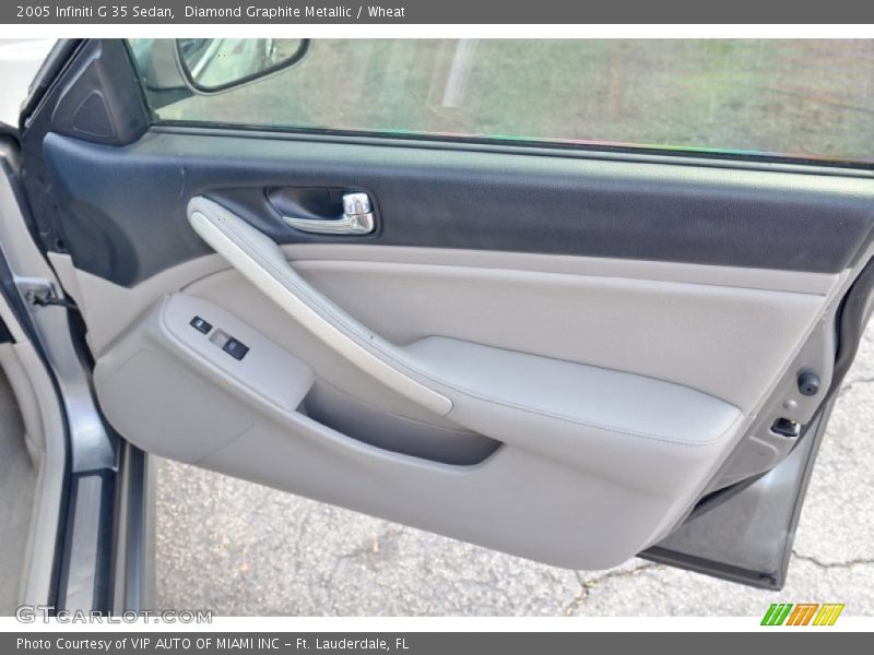 Diamond Graphite Metallic / Wheat 2005 Infiniti G 35 Sedan