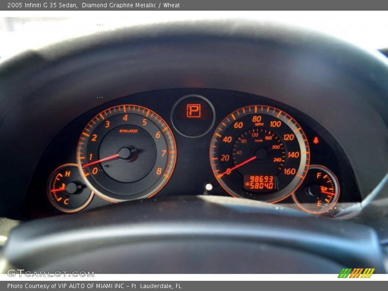 Diamond Graphite Metallic / Wheat 2005 Infiniti G 35 Sedan