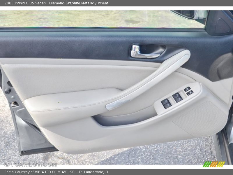 Diamond Graphite Metallic / Wheat 2005 Infiniti G 35 Sedan