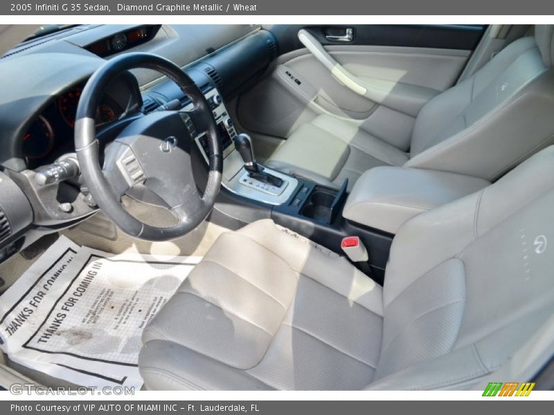 Diamond Graphite Metallic / Wheat 2005 Infiniti G 35 Sedan