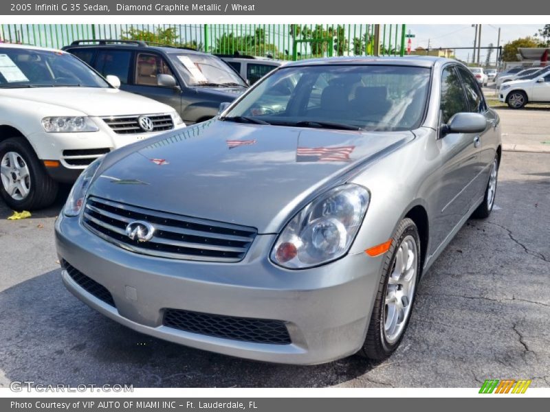 Diamond Graphite Metallic / Wheat 2005 Infiniti G 35 Sedan