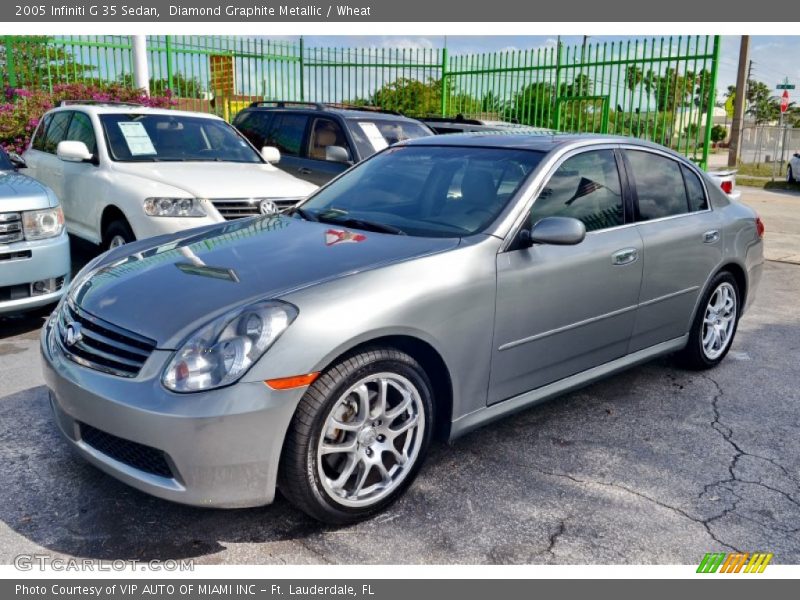 Diamond Graphite Metallic / Wheat 2005 Infiniti G 35 Sedan