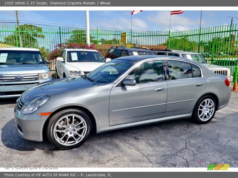 Diamond Graphite Metallic / Wheat 2005 Infiniti G 35 Sedan