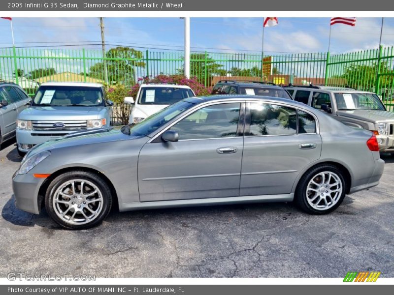 Diamond Graphite Metallic / Wheat 2005 Infiniti G 35 Sedan