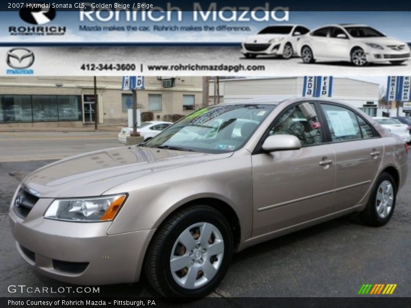 Golden Beige / Beige 2007 Hyundai Sonata GLS