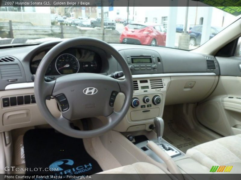 Golden Beige / Beige 2007 Hyundai Sonata GLS