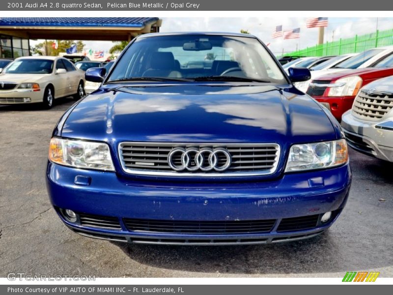 Pelican Blue Metallic / Opal Grey 2001 Audi A4 2.8 quattro Sedan