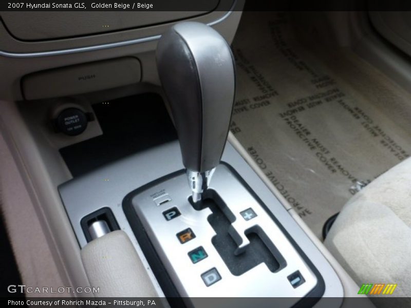 Golden Beige / Beige 2007 Hyundai Sonata GLS