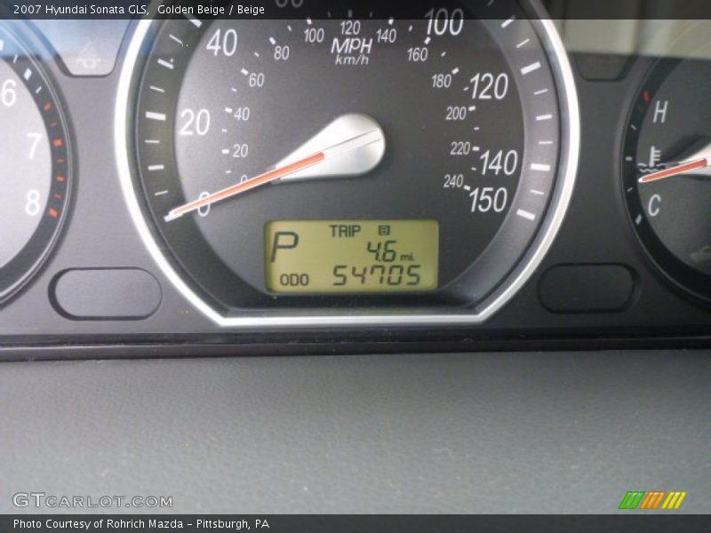 Golden Beige / Beige 2007 Hyundai Sonata GLS