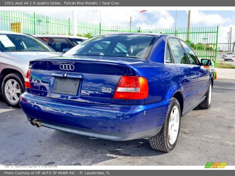 Pelican Blue Metallic / Opal Grey 2001 Audi A4 2.8 quattro Sedan