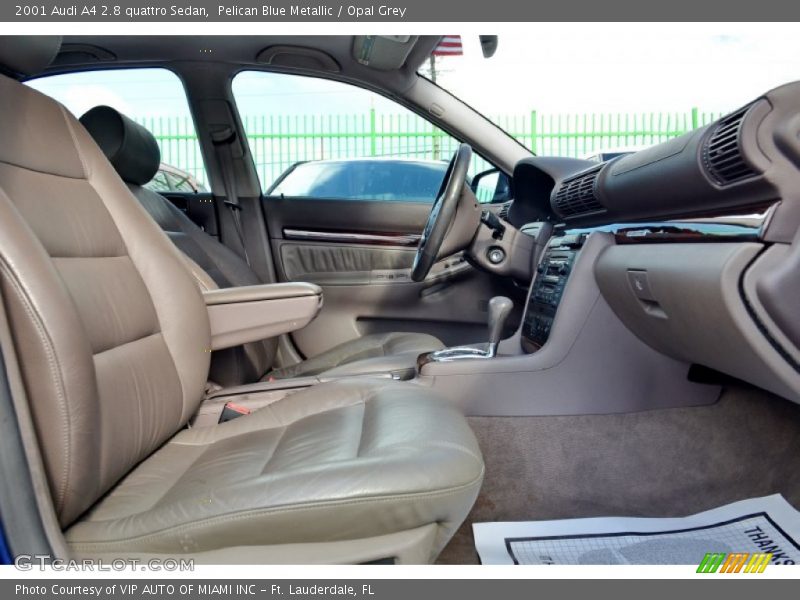 Pelican Blue Metallic / Opal Grey 2001 Audi A4 2.8 quattro Sedan