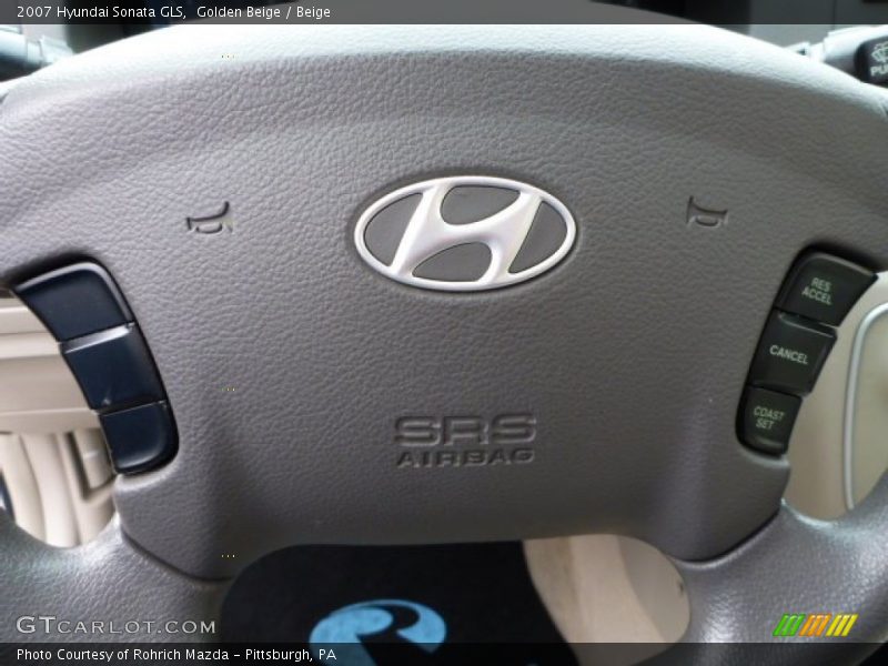 Golden Beige / Beige 2007 Hyundai Sonata GLS