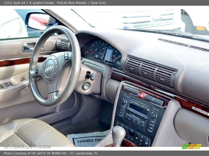 Pelican Blue Metallic / Opal Grey 2001 Audi A4 2.8 quattro Sedan