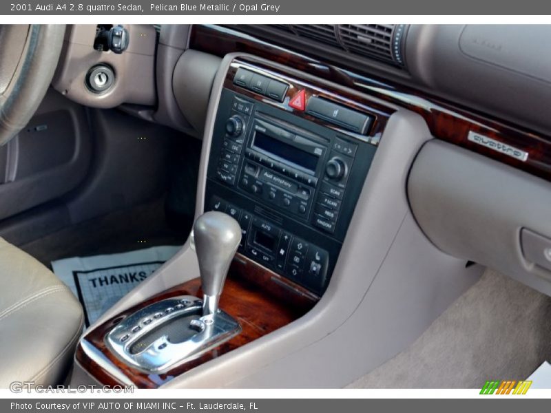 Pelican Blue Metallic / Opal Grey 2001 Audi A4 2.8 quattro Sedan