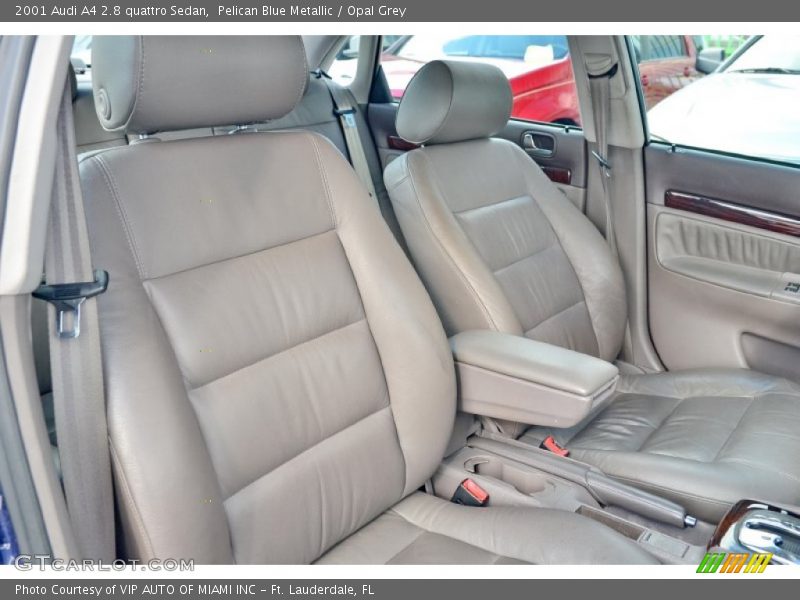 Pelican Blue Metallic / Opal Grey 2001 Audi A4 2.8 quattro Sedan