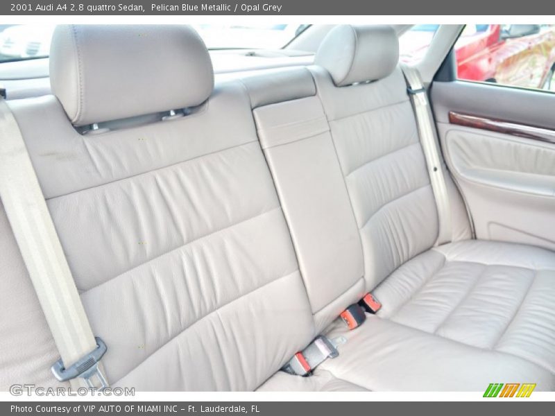 Pelican Blue Metallic / Opal Grey 2001 Audi A4 2.8 quattro Sedan