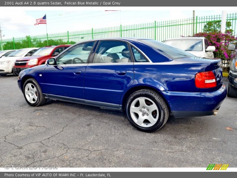 Pelican Blue Metallic / Opal Grey 2001 Audi A4 2.8 quattro Sedan
