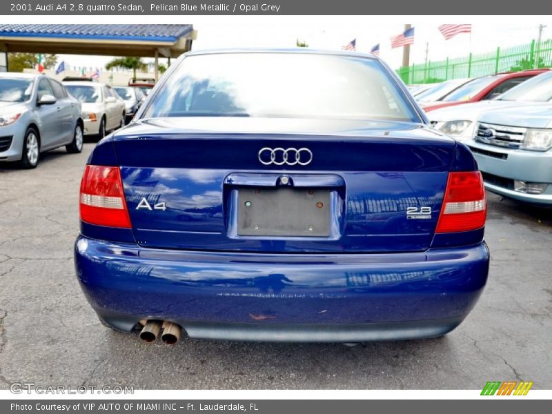 Pelican Blue Metallic / Opal Grey 2001 Audi A4 2.8 quattro Sedan