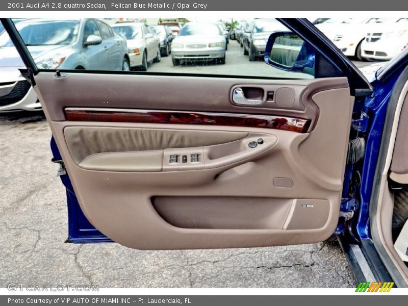Pelican Blue Metallic / Opal Grey 2001 Audi A4 2.8 quattro Sedan