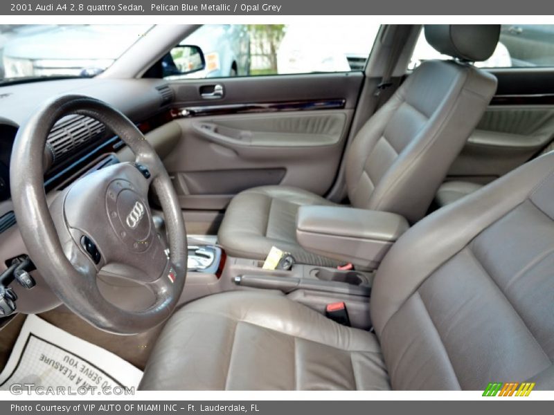 Pelican Blue Metallic / Opal Grey 2001 Audi A4 2.8 quattro Sedan