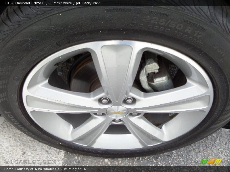Summit White / Jet Black/Brick 2014 Chevrolet Cruze LT