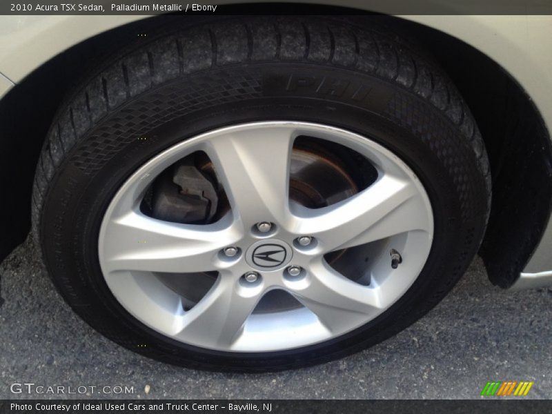 Palladium Metallic / Ebony 2010 Acura TSX Sedan