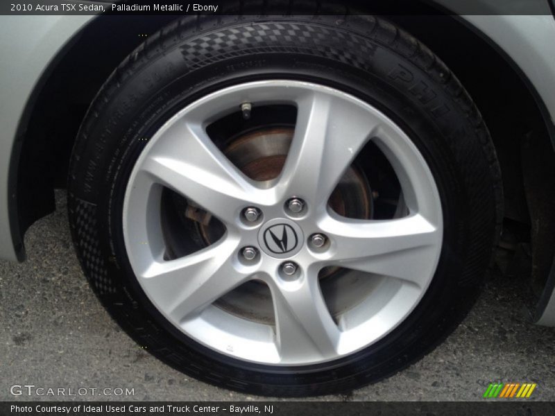 Palladium Metallic / Ebony 2010 Acura TSX Sedan