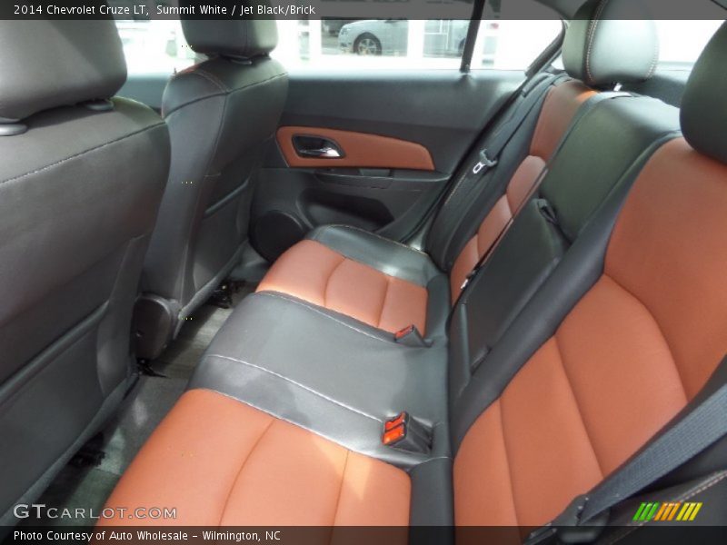 Summit White / Jet Black/Brick 2014 Chevrolet Cruze LT