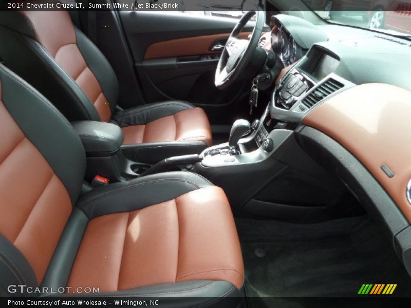 Summit White / Jet Black/Brick 2014 Chevrolet Cruze LT