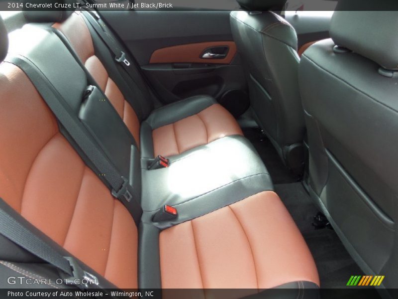Summit White / Jet Black/Brick 2014 Chevrolet Cruze LT