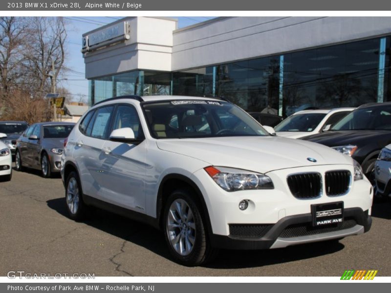 Alpine White / Beige 2013 BMW X1 xDrive 28i