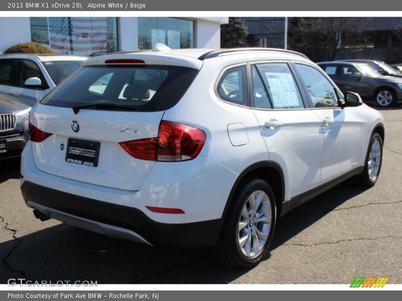 Alpine White / Beige 2013 BMW X1 xDrive 28i