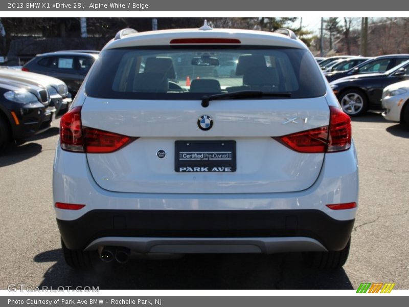 Alpine White / Beige 2013 BMW X1 xDrive 28i