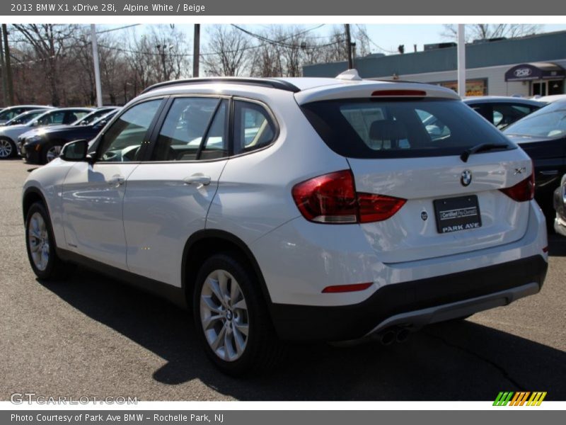 Alpine White / Beige 2013 BMW X1 xDrive 28i