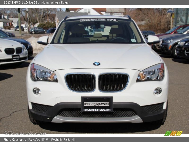Alpine White / Beige 2013 BMW X1 xDrive 28i