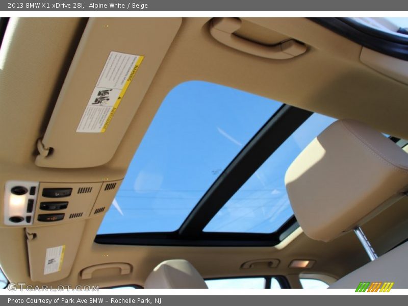 Alpine White / Beige 2013 BMW X1 xDrive 28i